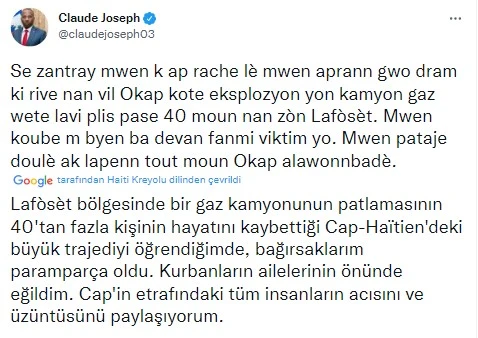 Son dakika! Haiti'de akaryakıt kamyonu patladı: En az 40 ölü